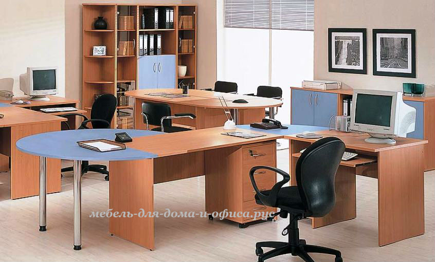 Стол рабочий СП-1.1 в интерьере офиса